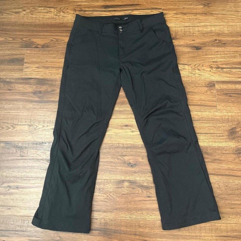 Prana Black Halle Pants Women 14 Halle Hiking Straight Leg Outdoor Gorpcore